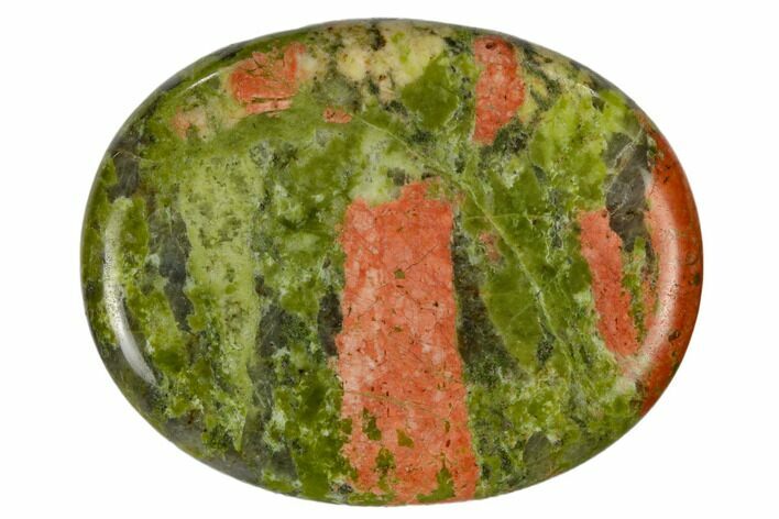 1.9" Polished Unakite Worry Stones - Photo 1